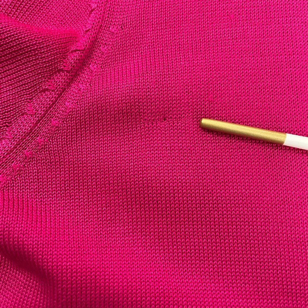 Talbots 100% Silk Pink Button Front Cardigan Lightweight Size 8 - Picture 11 of 12